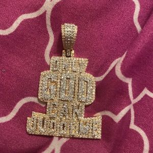 10k real diamond charm 1.5 inch